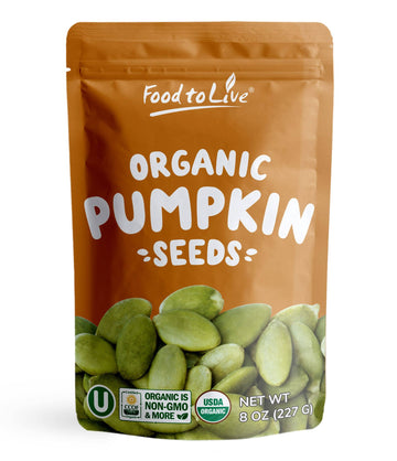 Organic Raw Pepitas – Pumpkin Seed Kernels, Unsalted, No Oil