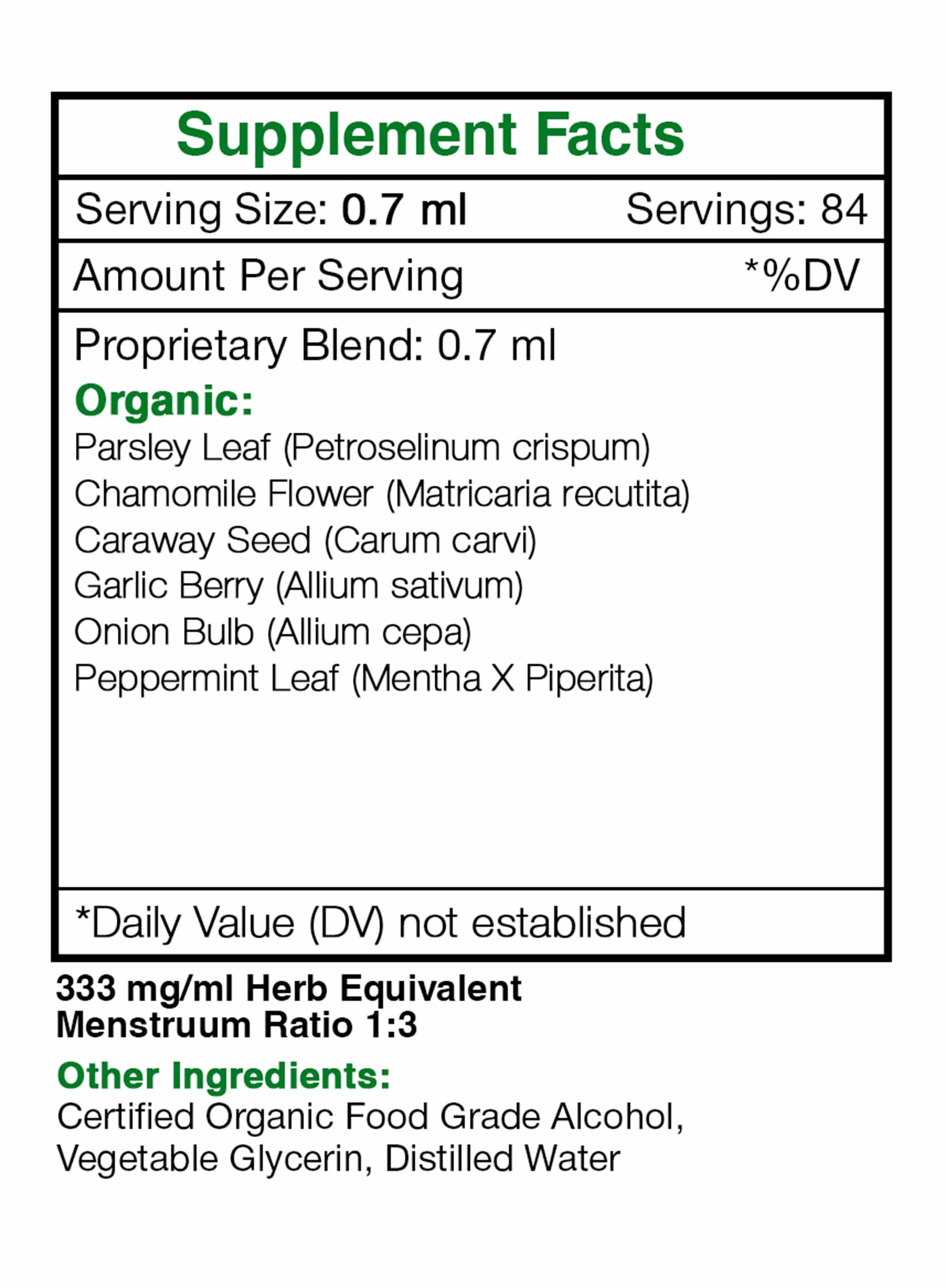 Intestinal Rescue. Gas and Bloating Formula