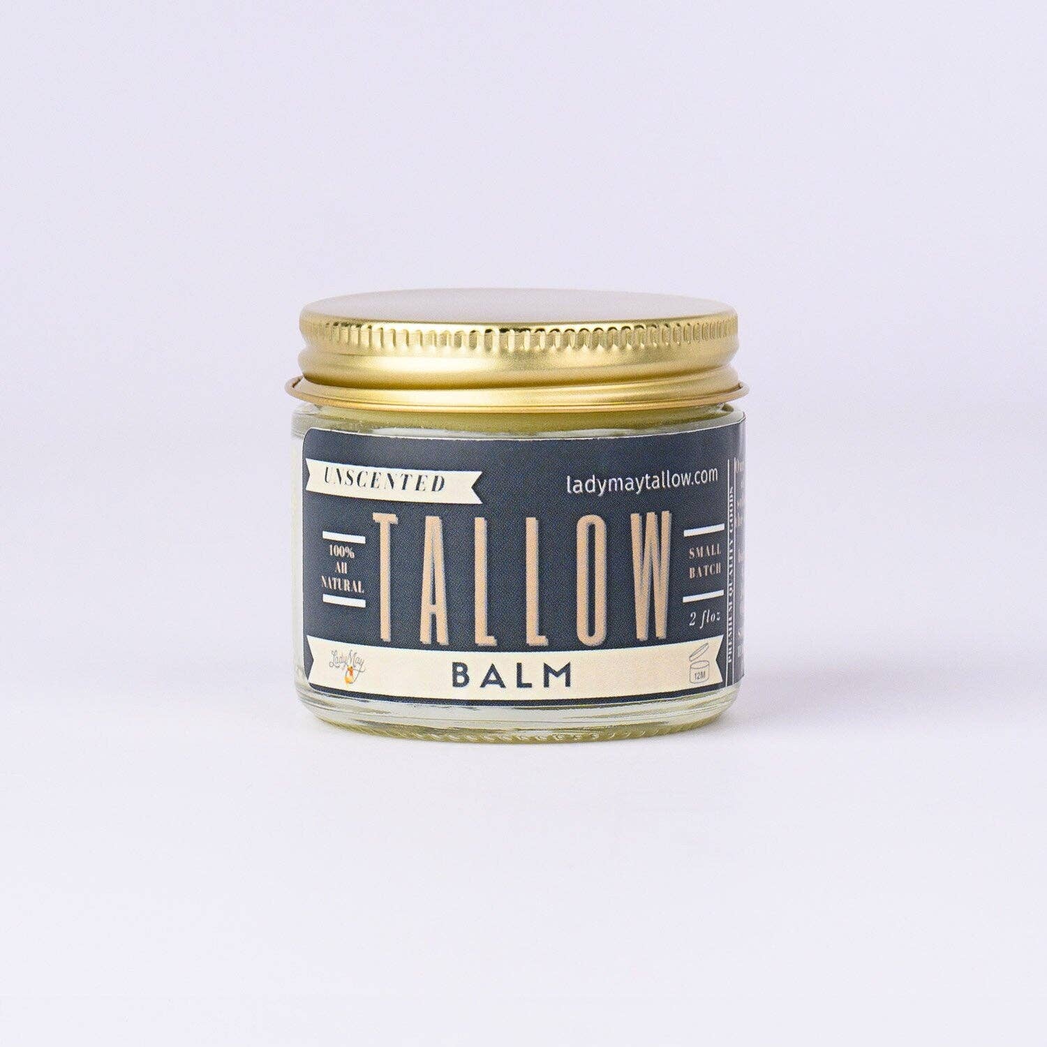 Unscented Grass-Fed Tallow Balm – All-Natural Moisturizer