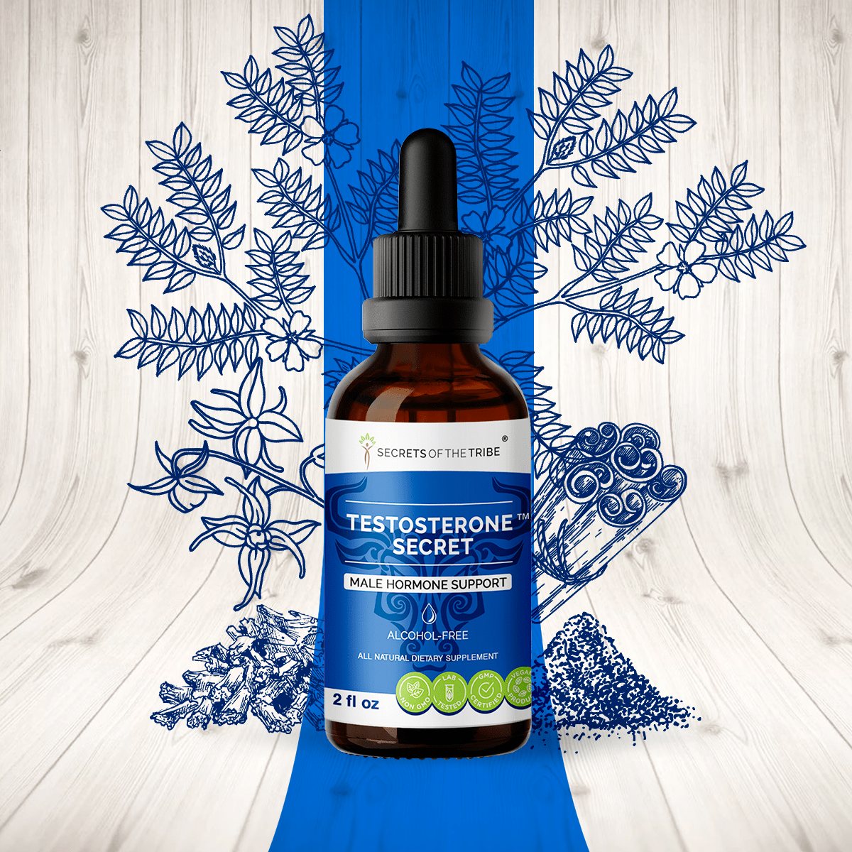 Testosterone Secret. Male Hormone Support