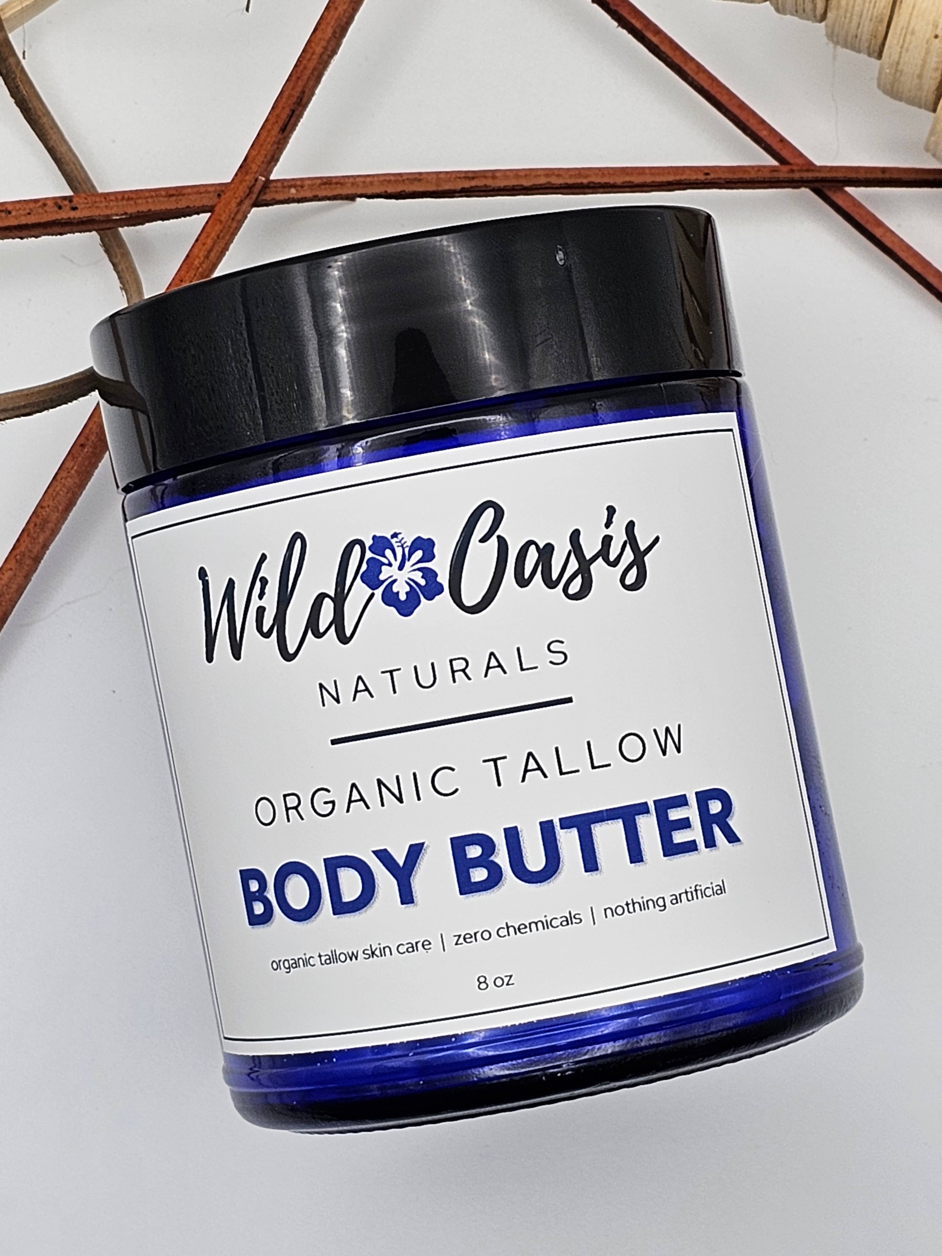 Body Butter - 8 oz - Organic Tallow Cream