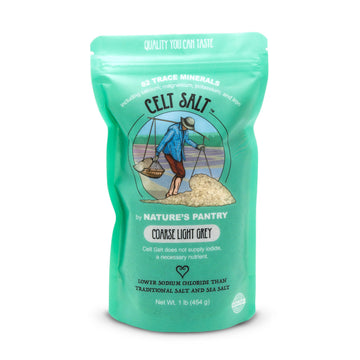 Celtic Sea Salt, Coarse Light Grey- 1 lb(16 oz) Resealable Bag