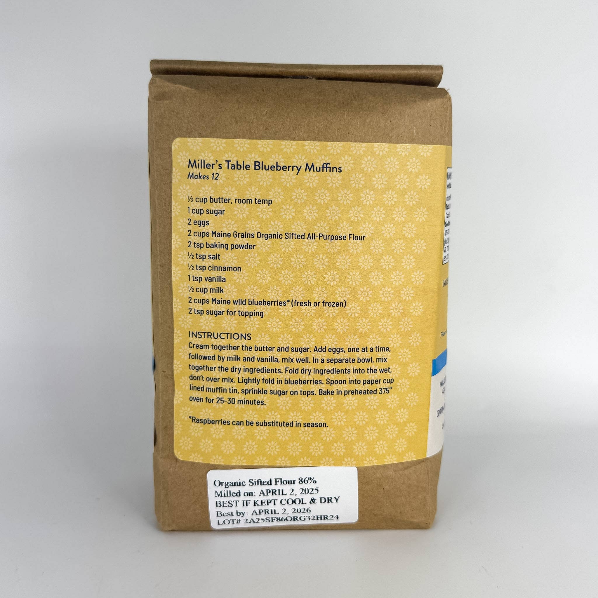 Organic Sifted Wheat Flour / 6x2.4#