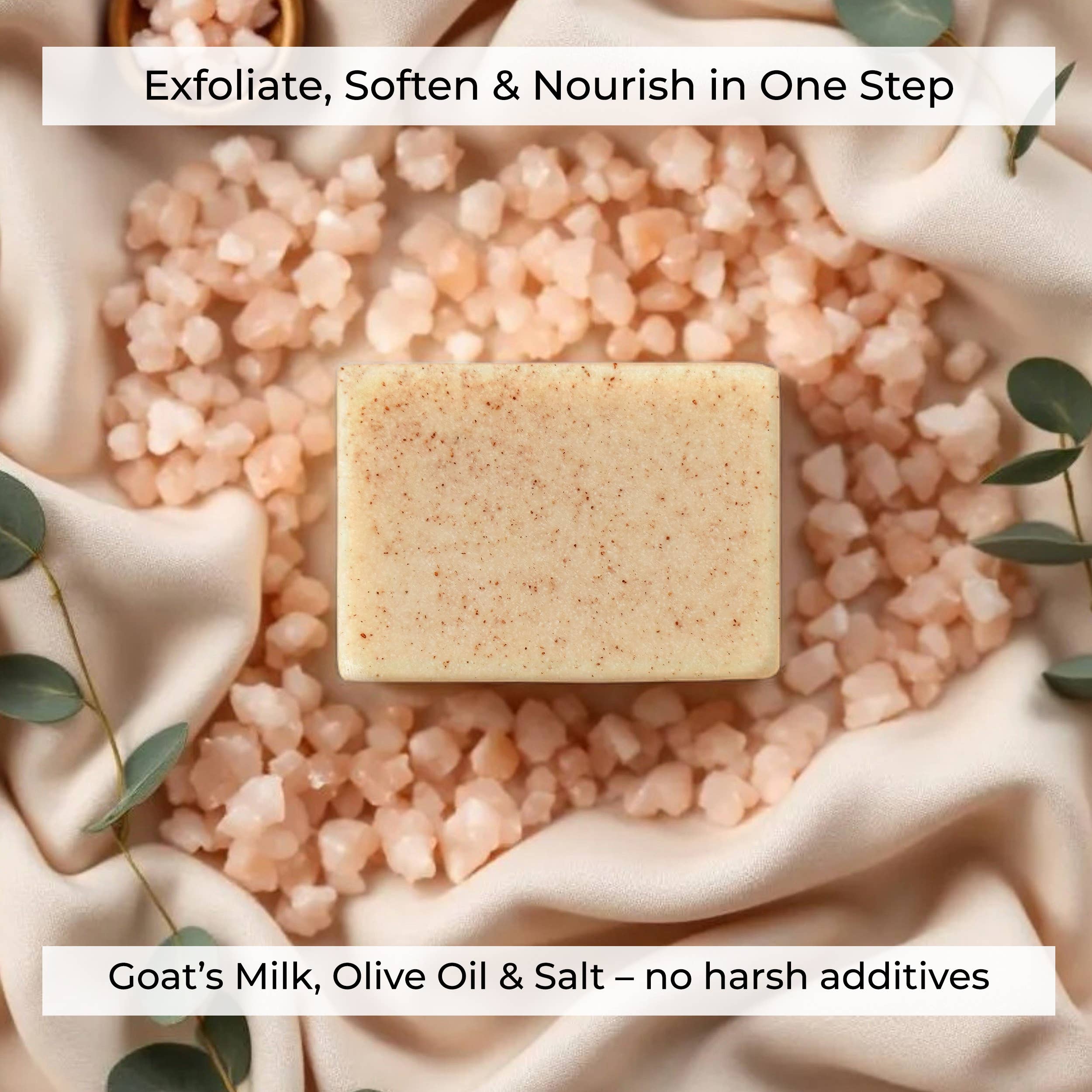 Pink Himalayan Anti-Inflammatory Salt Exfoliating Scrub Bar