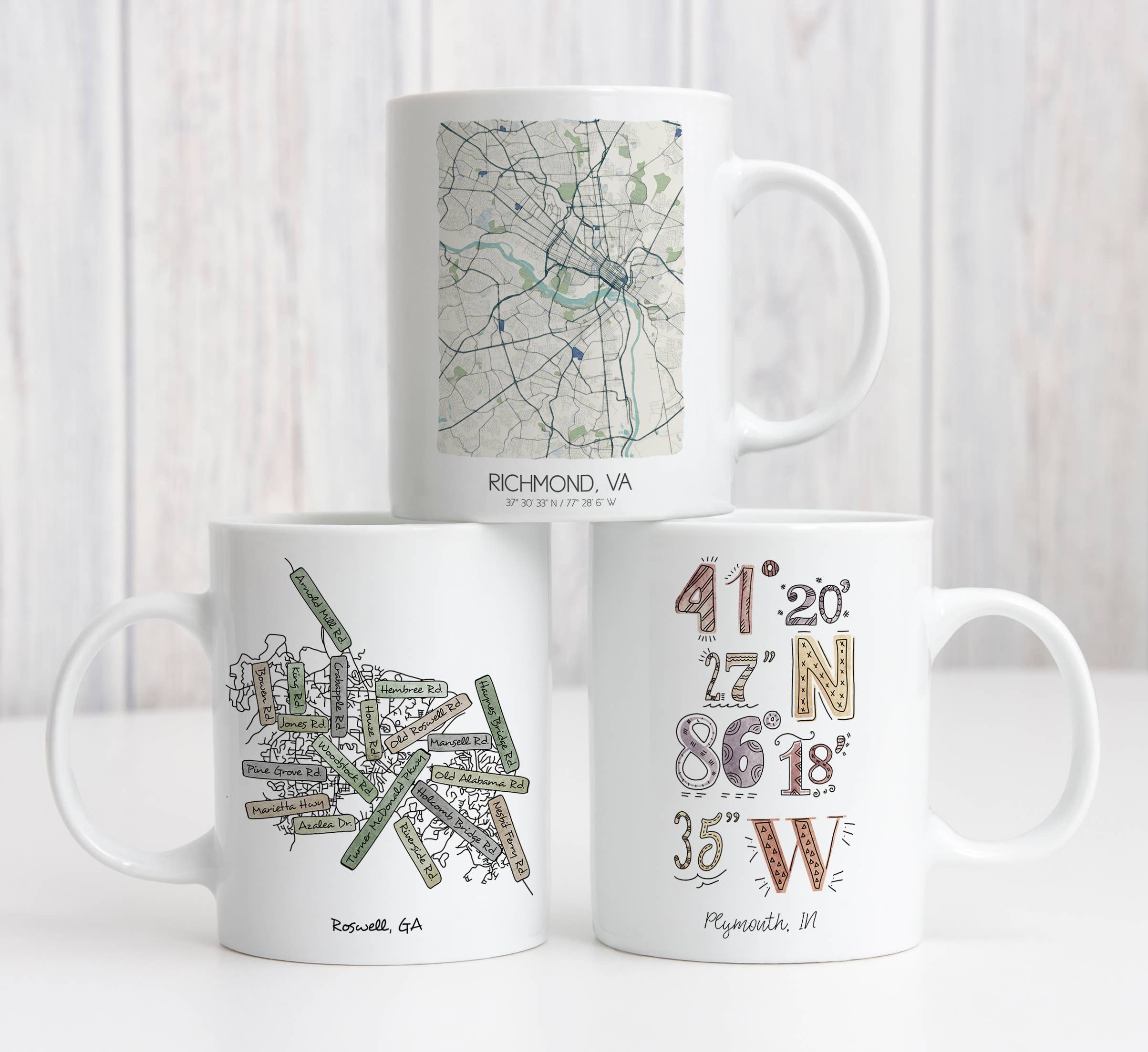 Custom Map Mugs - Custom City Coffee Mugs -Ogallala, NE