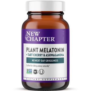 Plant Melatonin + Tart Cherry & Ashwagandha, 30 Vegan Tablet