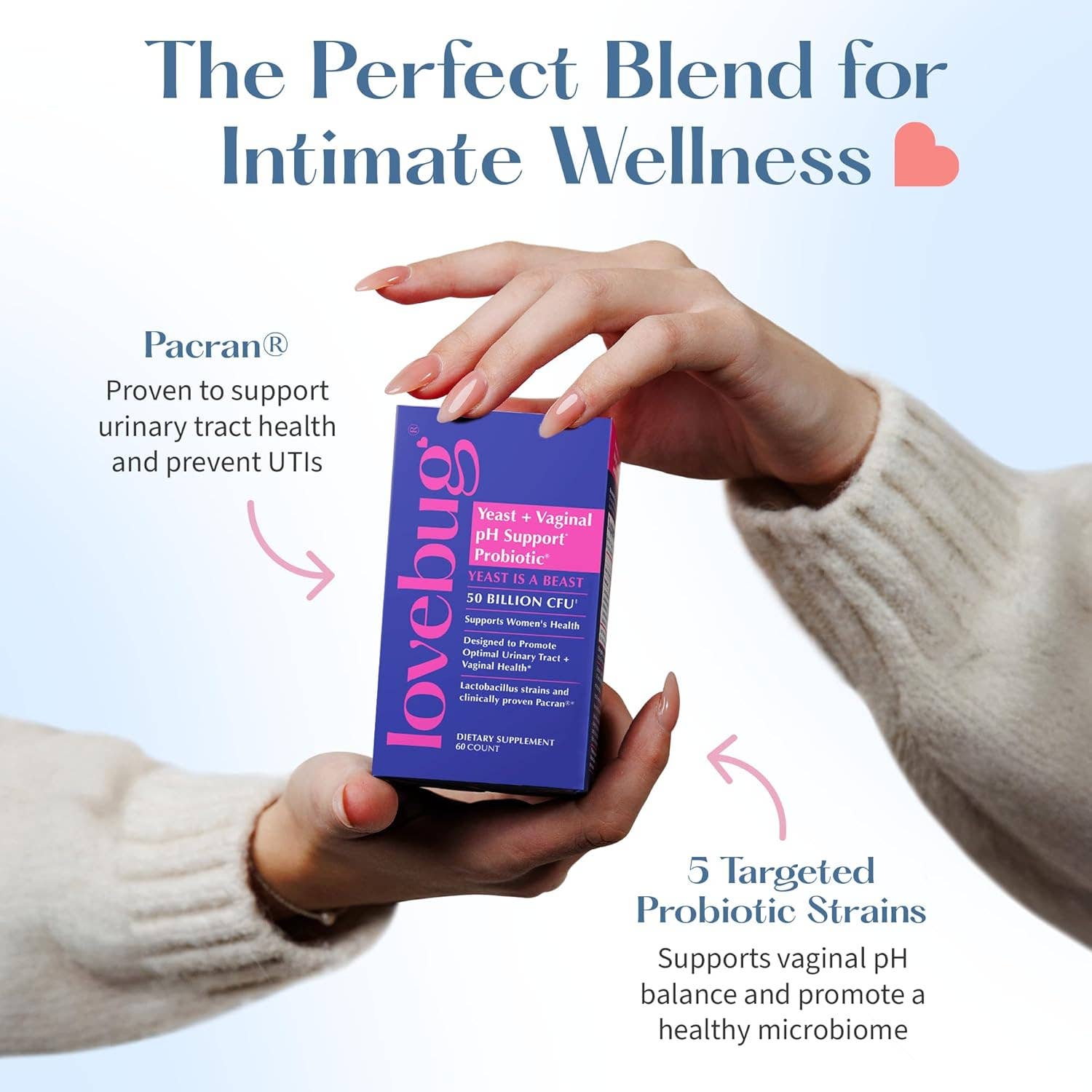 Yeast & Vaginal pH Support Probiotic Oral Supplement