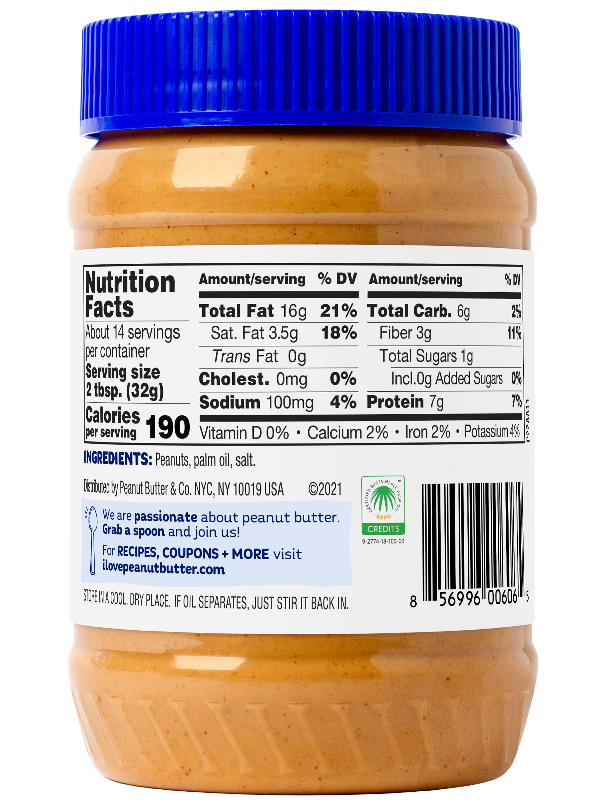 16 oz Peanut Butter & Co. Simply Smooth