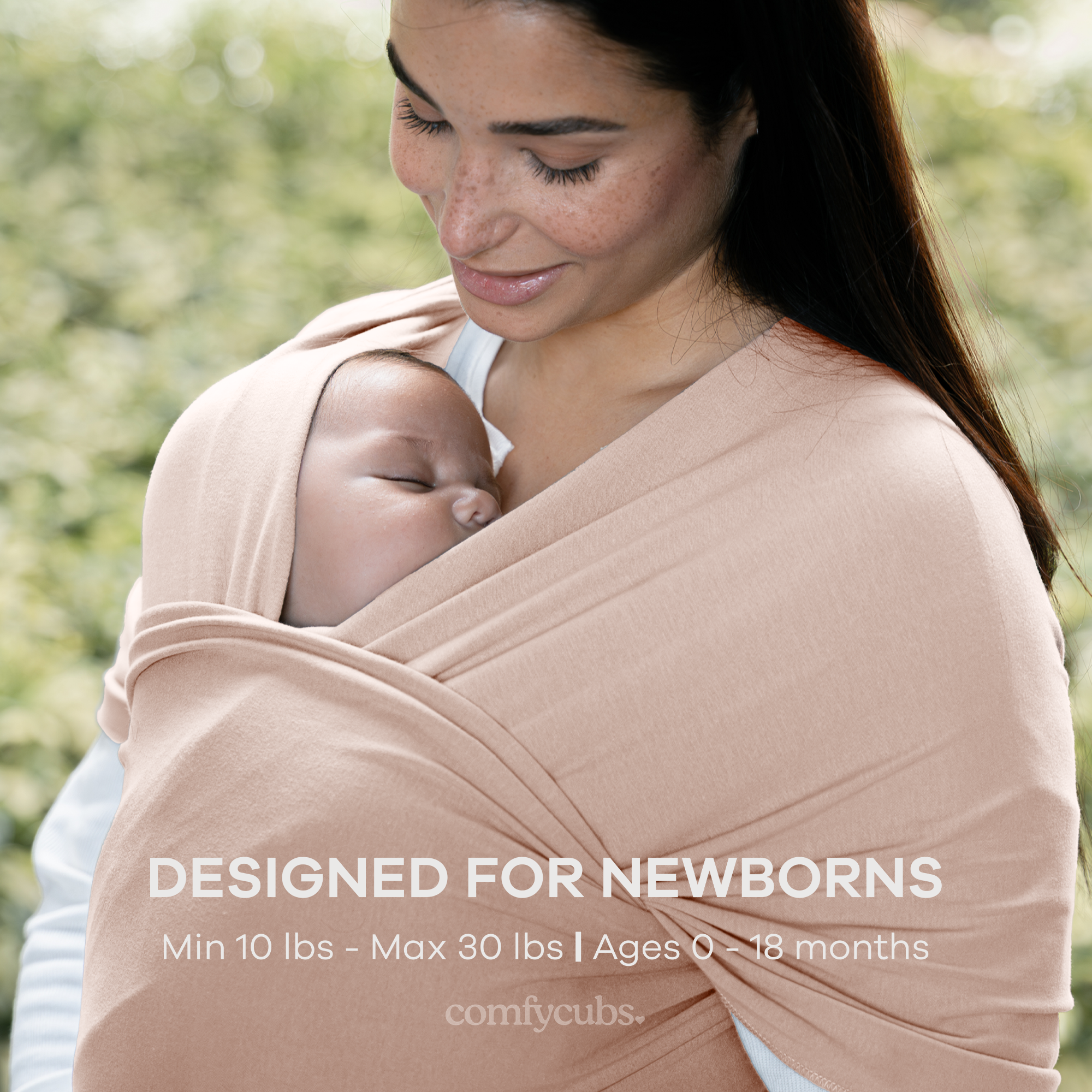 Baby Wrap Carrier, Soft & Secure Infant Wrap by Comfy Cubs