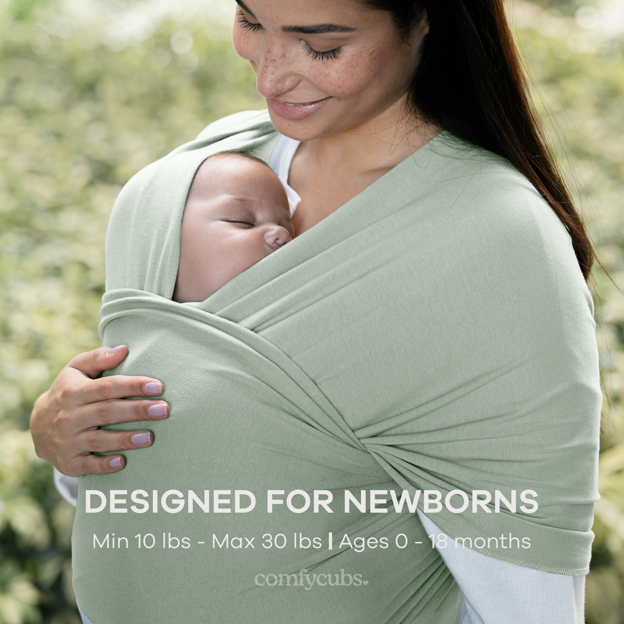 Baby Wrap Carrier, Soft & Secure Infant Wrap by Comfy Cubs