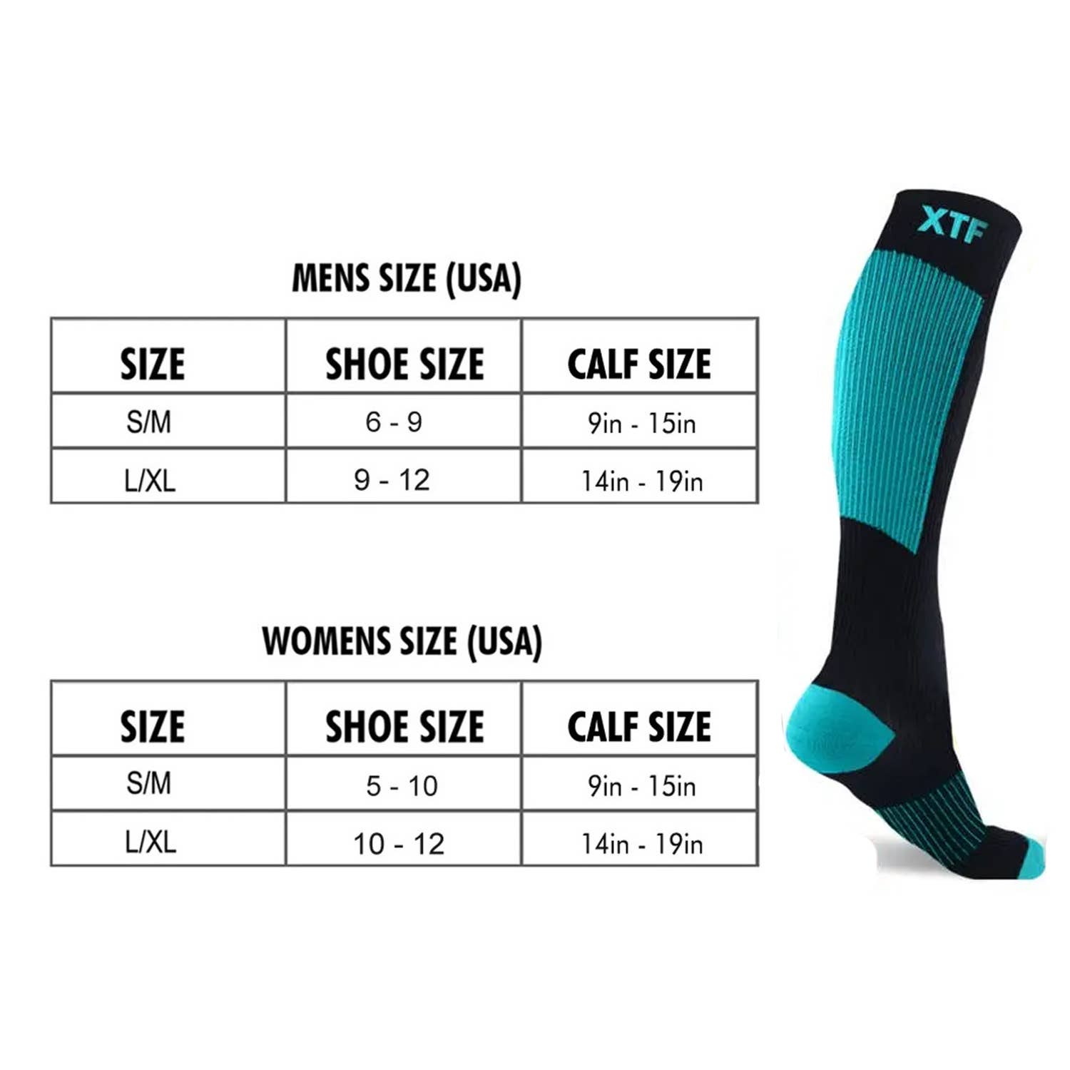 COPPER-INFUSED SOCKS - SKYBLUE