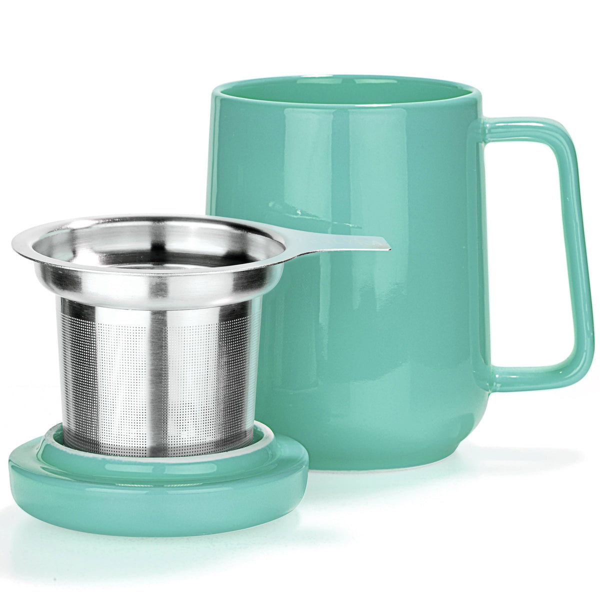 Peak Porcelain Ceramic Mug With Metal Infuser 19oz