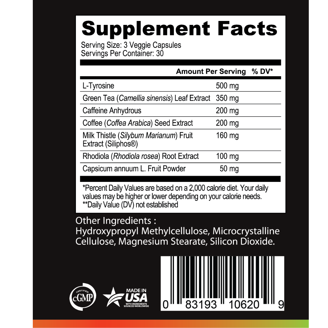 THERMOGENIC FAT BURNER FOR WEIGHT LOSS 1460 MG CAPSULES (Copy)