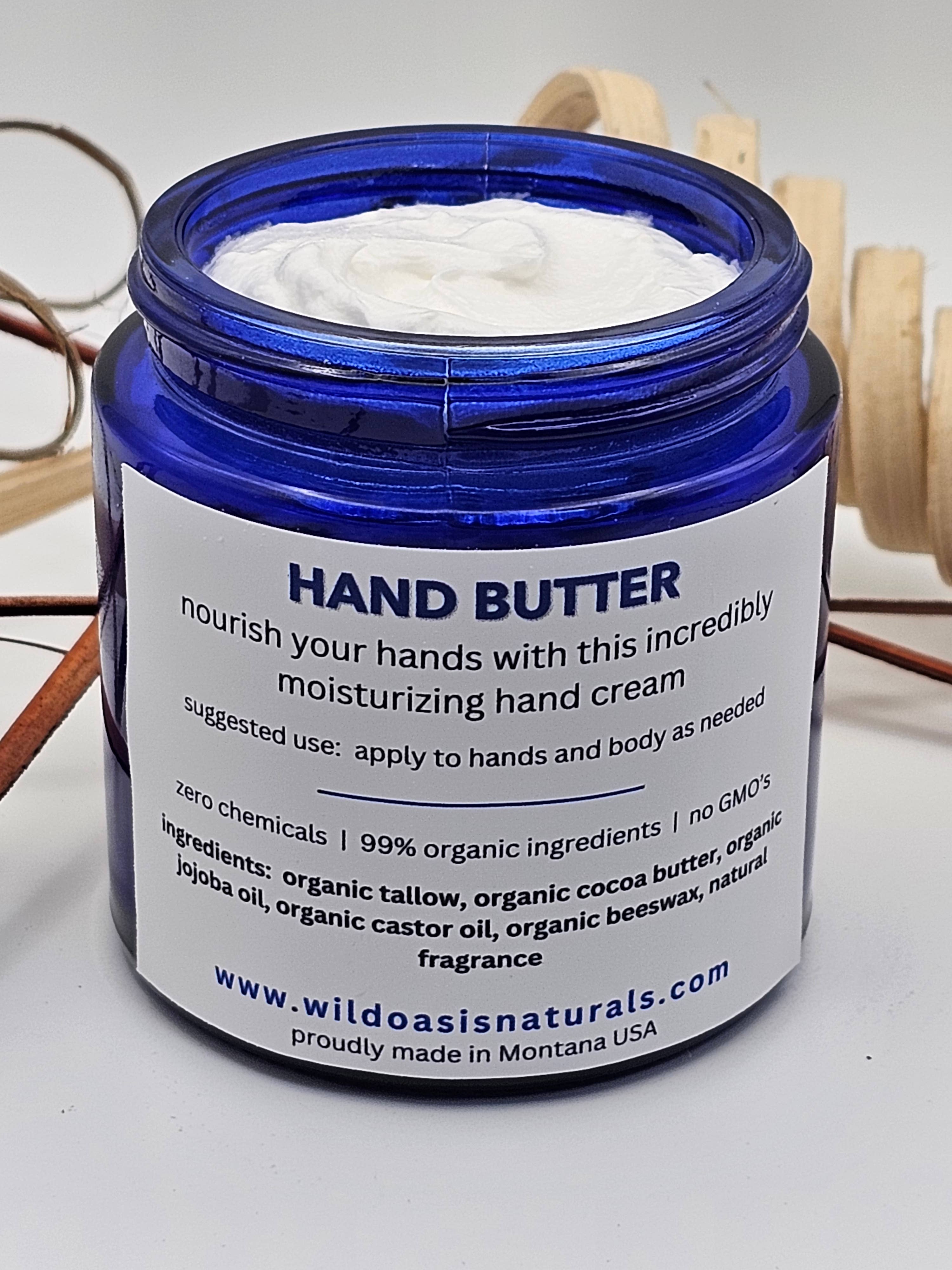 Hand Butter - 4 oz - Organic Tallow Hand Cream