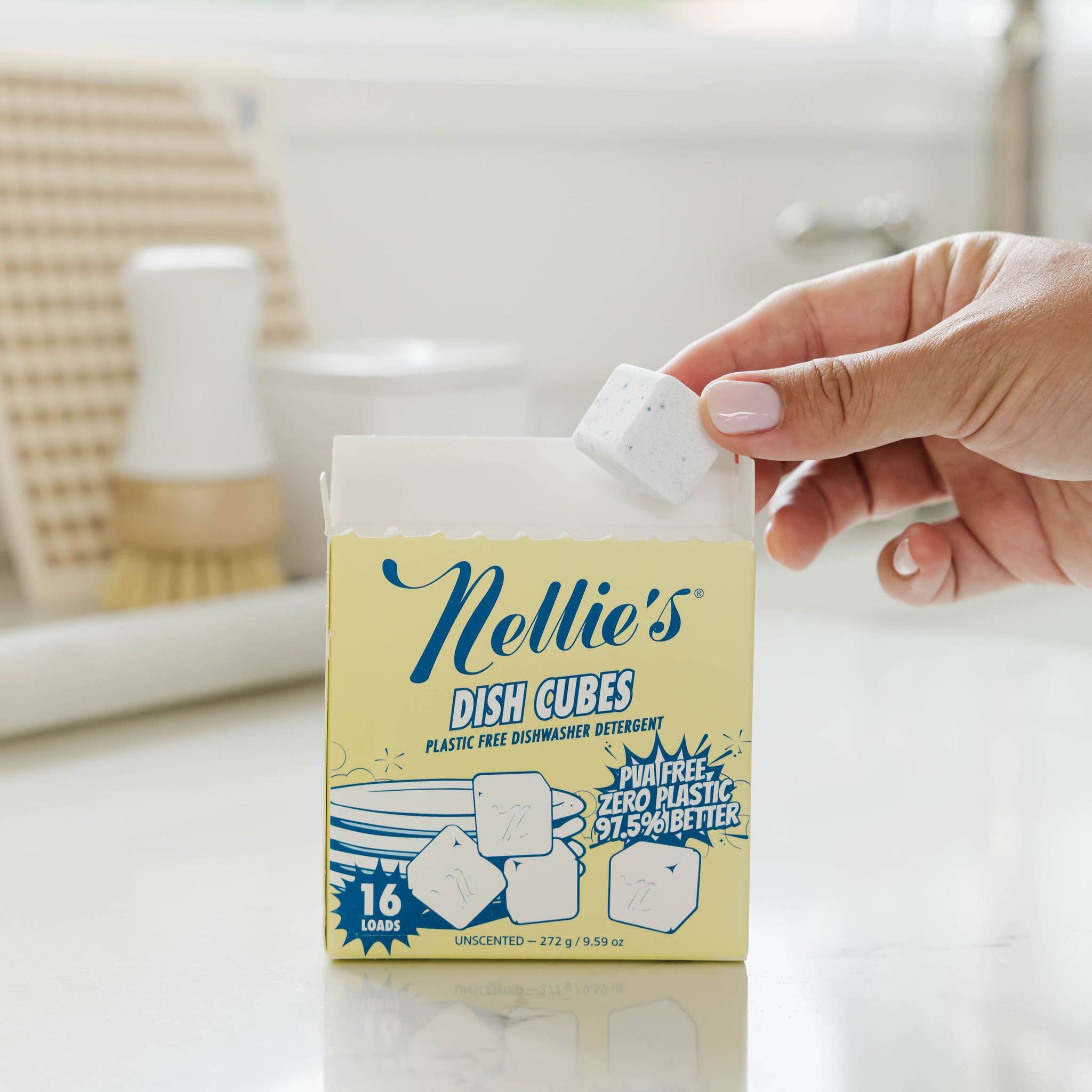 Dish Cubes - Plastic-Free Dishwasher Tablets - 16 Load Box