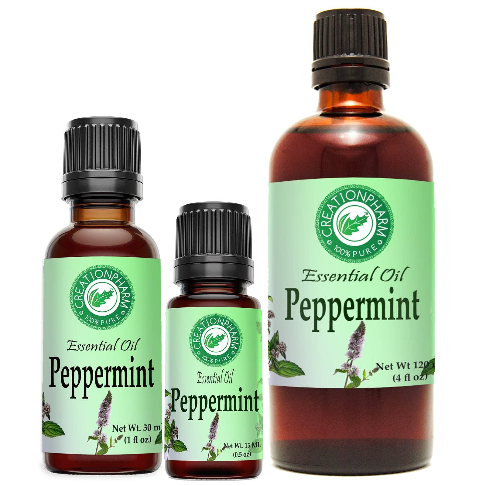Peppermint Essential Oil 100% Pure Creation Pharm - Aceite esencial de menta