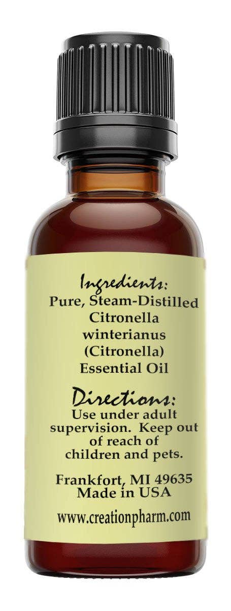 Citronella Essential Oi 30 ml - Aceite Esencial de Citronella from Creation Pharm