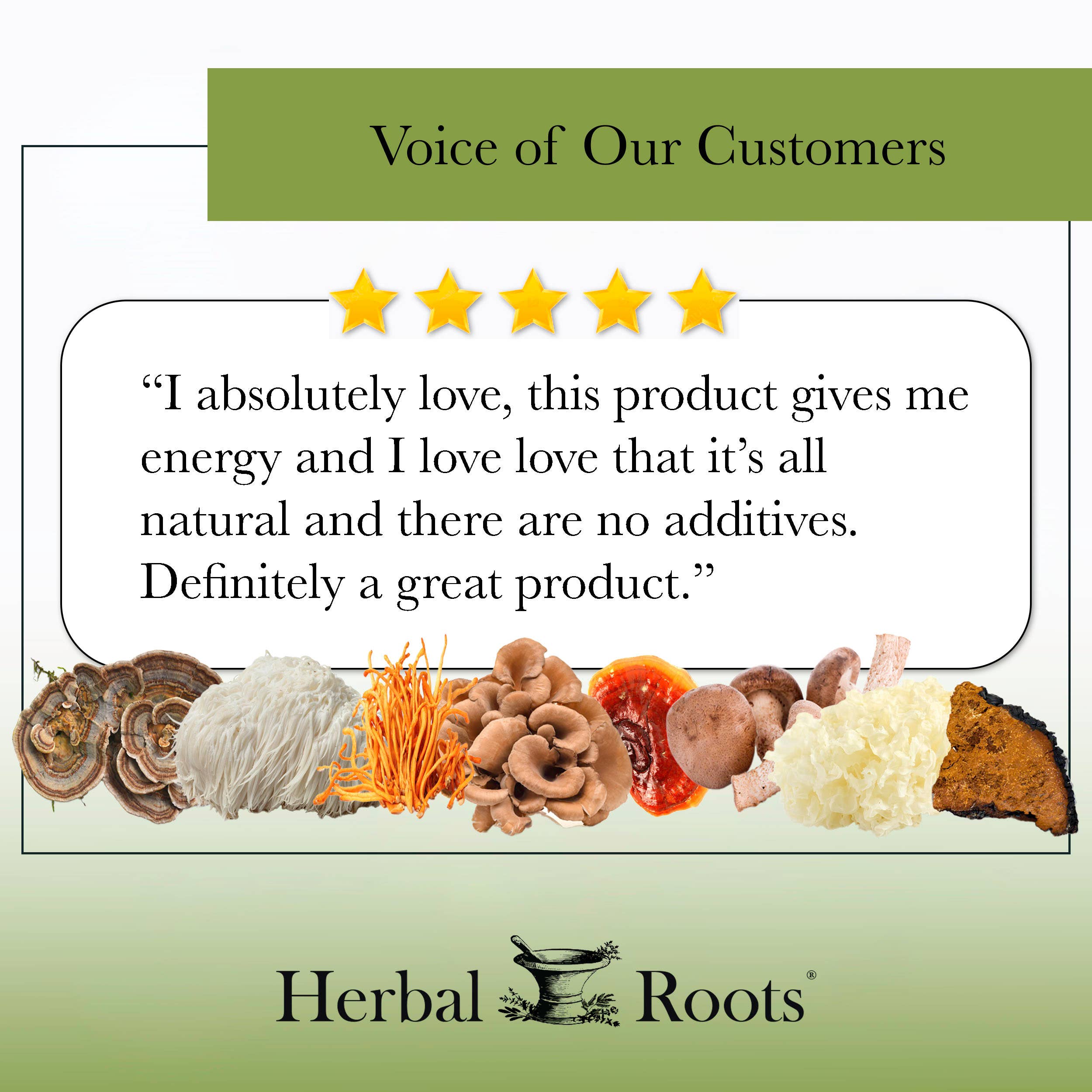 Herbal Roots Organic Mushroom Blend Capsules