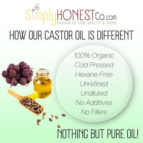 Organic Castor Oil Pack Kit Unbleached Cotton Flannel