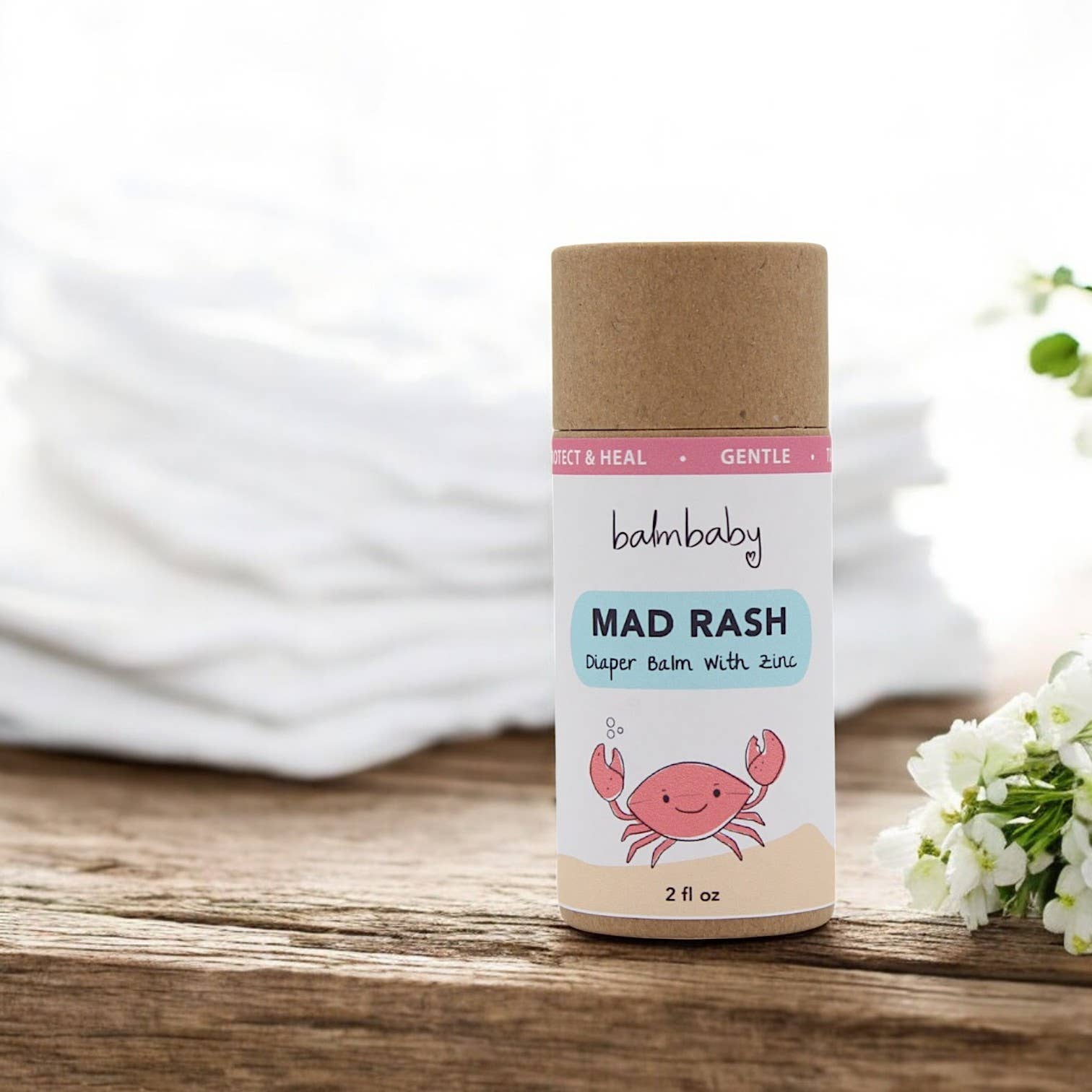 Balm Baby - MAD RASH Diaper Balm w/ Zinc - Eco Stick