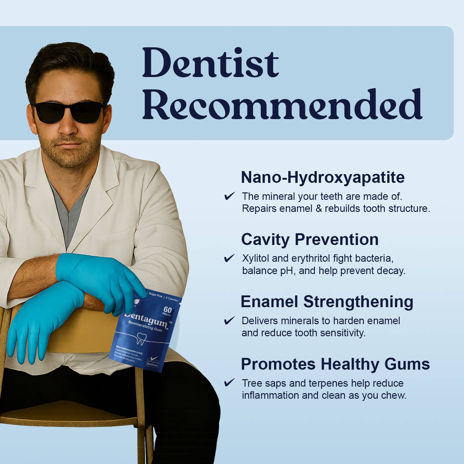 Dentagum Remineralising Gum - Mint