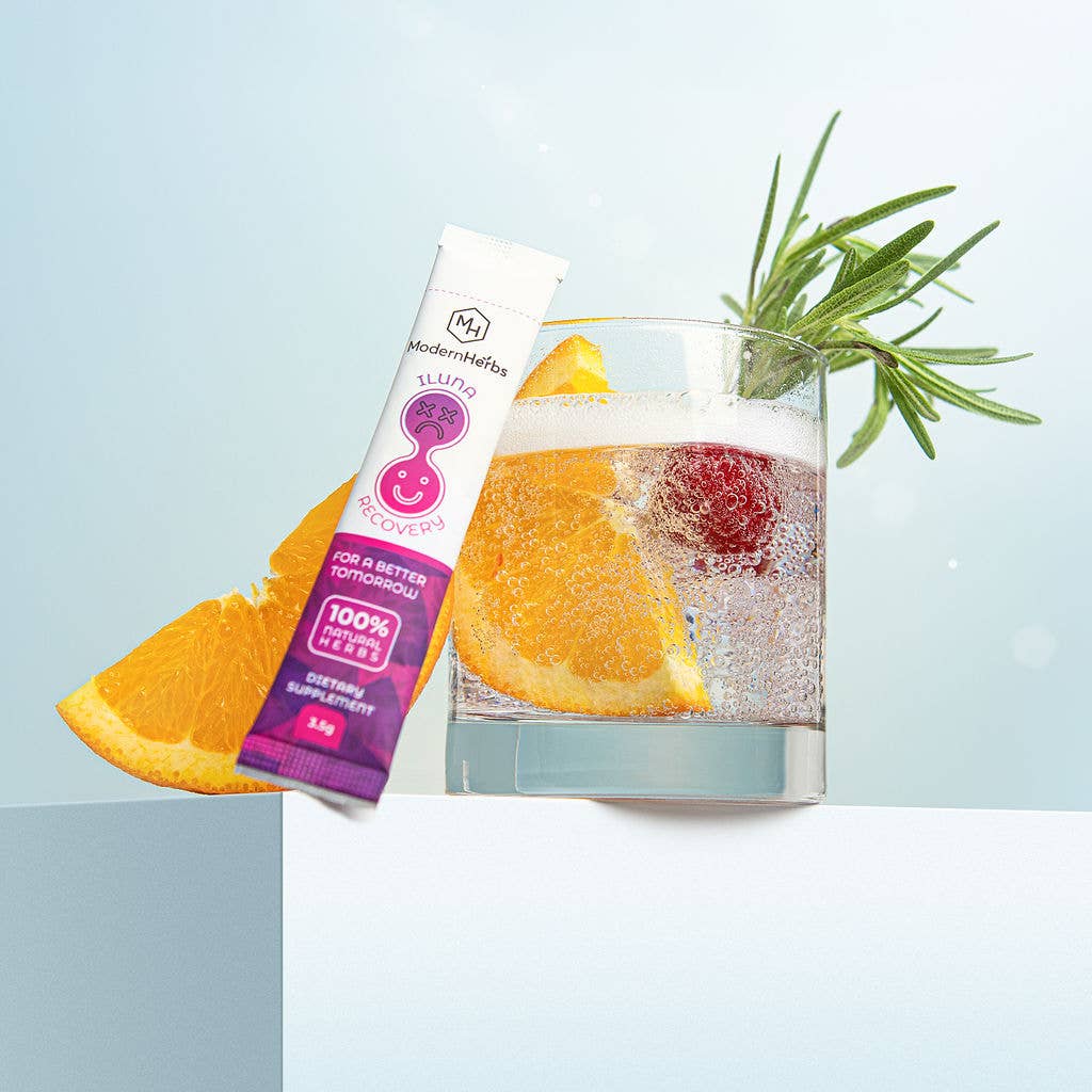 Herb-based Hangover Prevention | ILUNA Recovery  (1 Box)