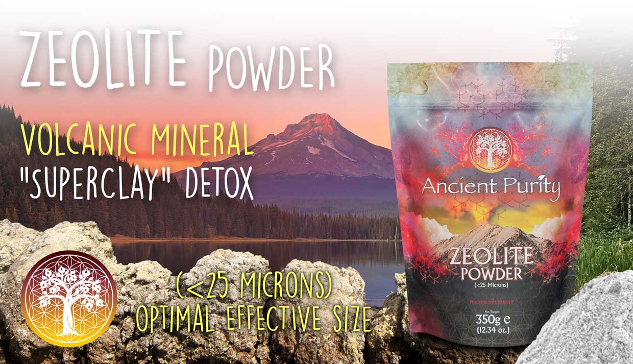Zeolite Powder - 350g (< 25 Microns) HM Detox Cleanse