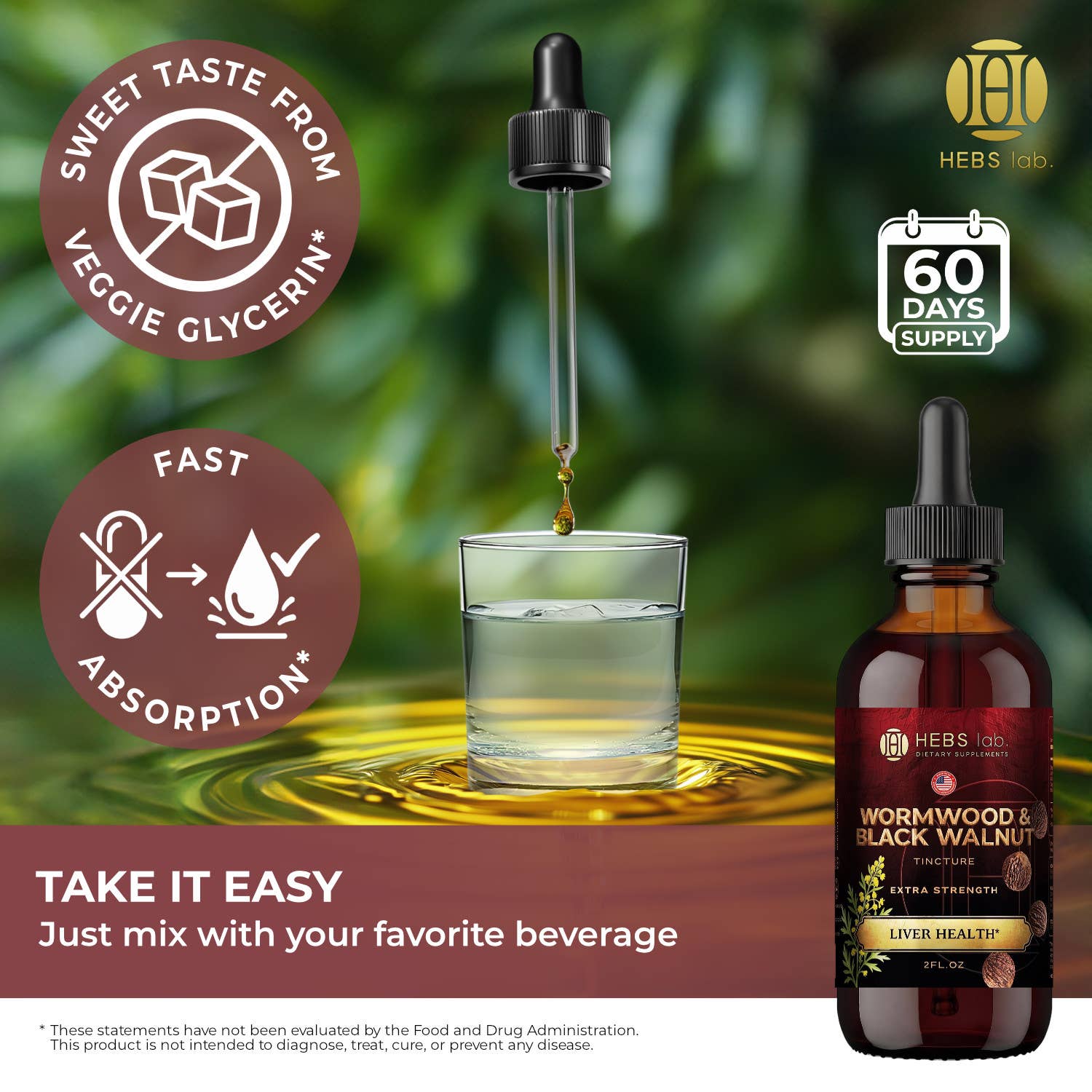 Wormwood & Black Walnut Liquid Extract – Liver Health 