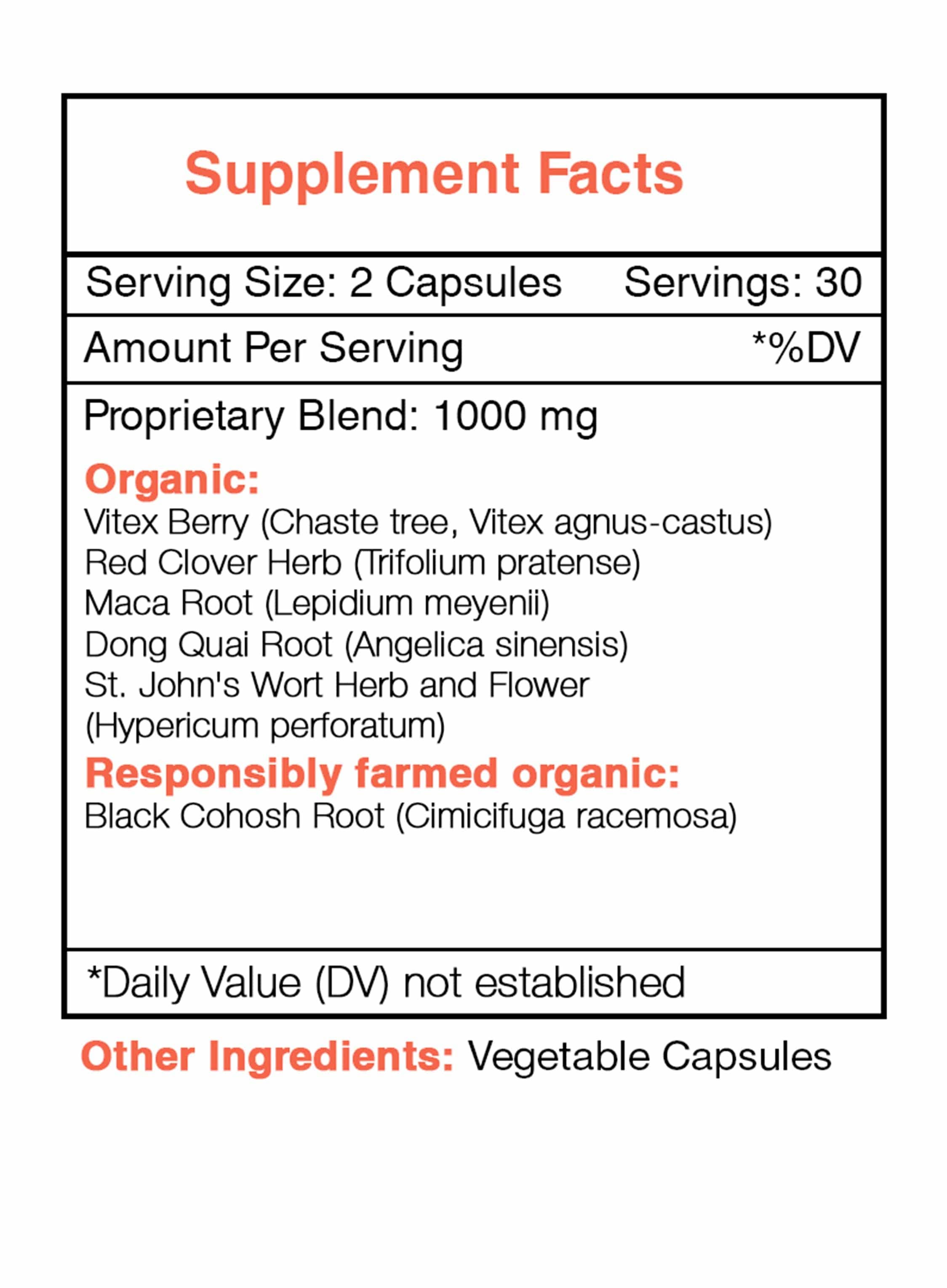 Menopause Secret Capsules. Hormone Balance Formula