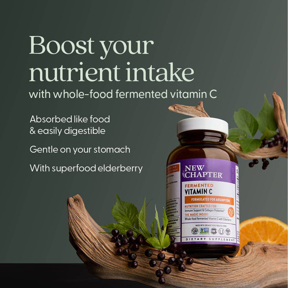 Fermented Vitamin C Supplement, 30 Vegan Tablets
