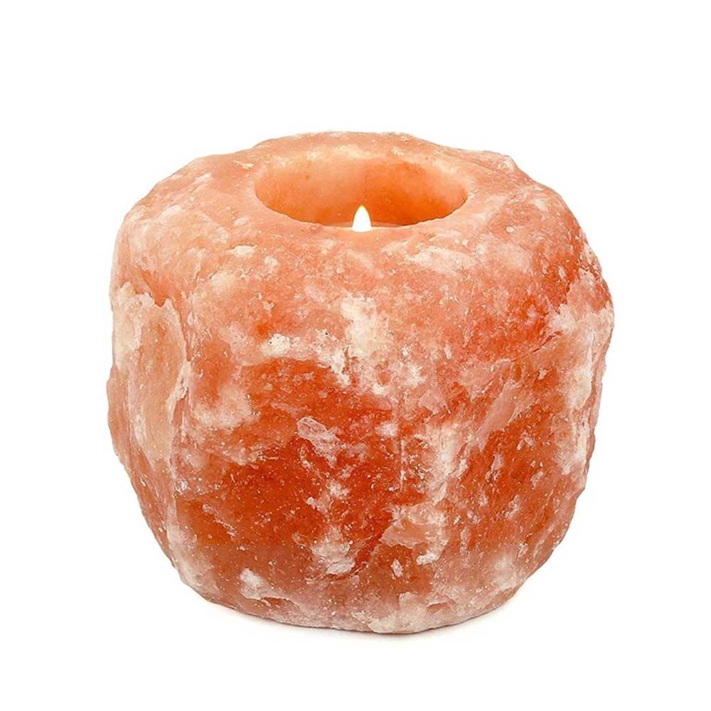 Himalayan Pink Salt Tea Light Holder by Pride of India