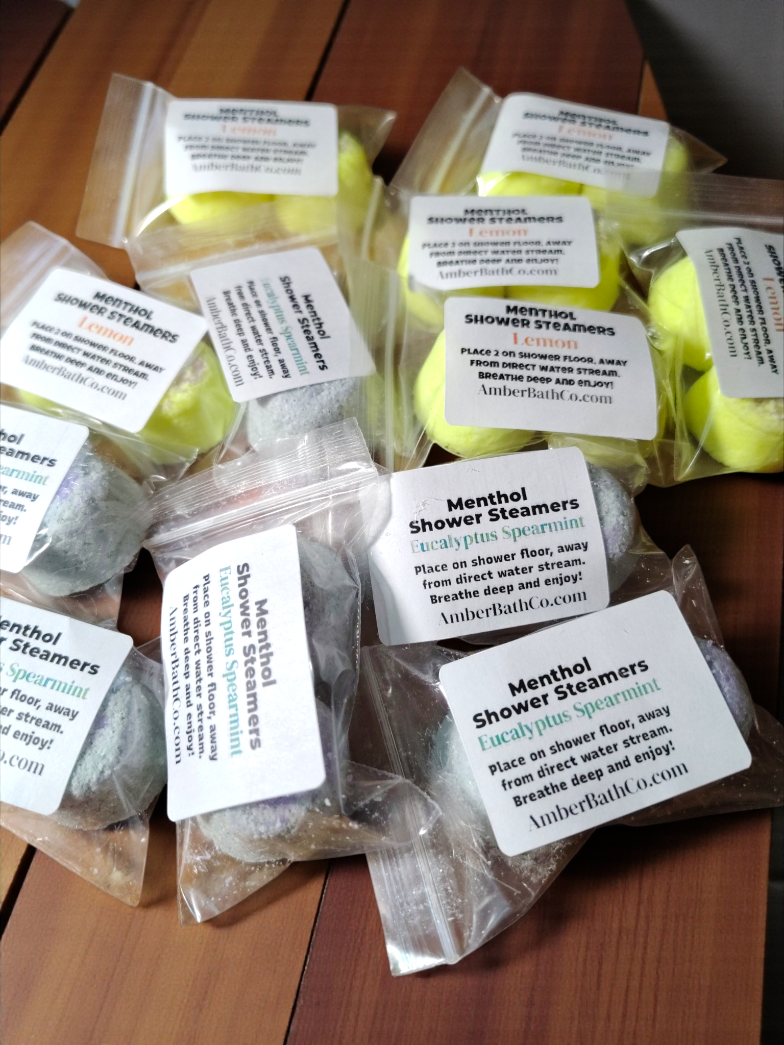 Menthol Shower Steamers | Two Pack | Choice of Scent