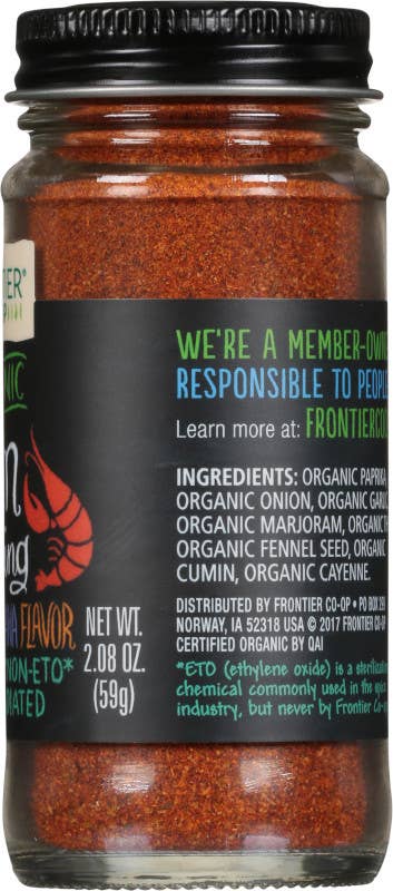 Frontier Co-op Cajun Seasoning, Certified Organic