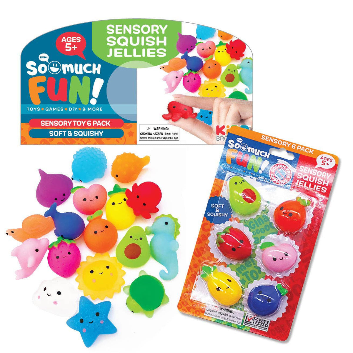 So Much Fun! Mochi Sensory Squish Jellies - 12/Pack