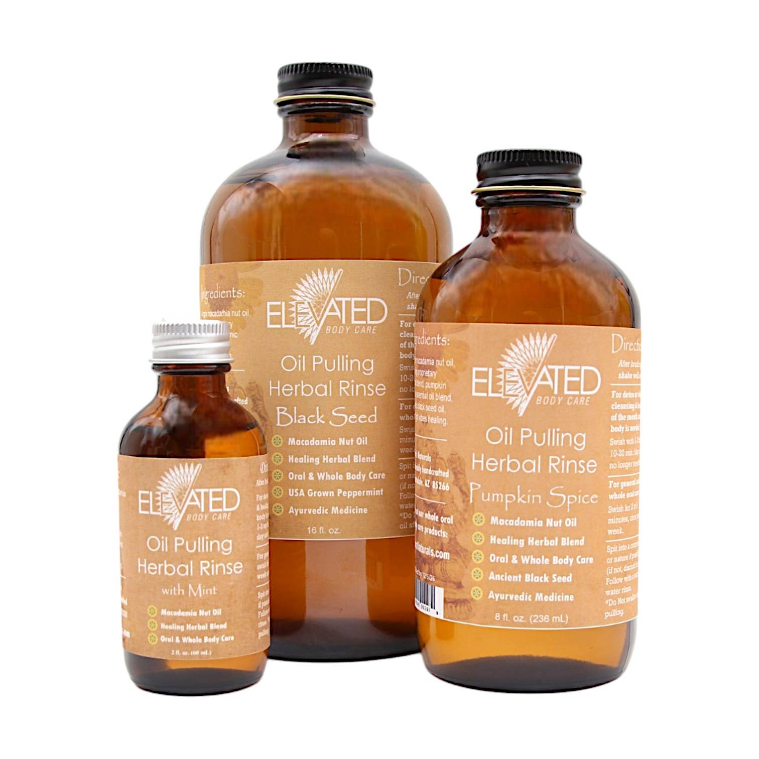 ELEVATED - Oil Pulling Herbal Rinse Ayurvedic Oral Care