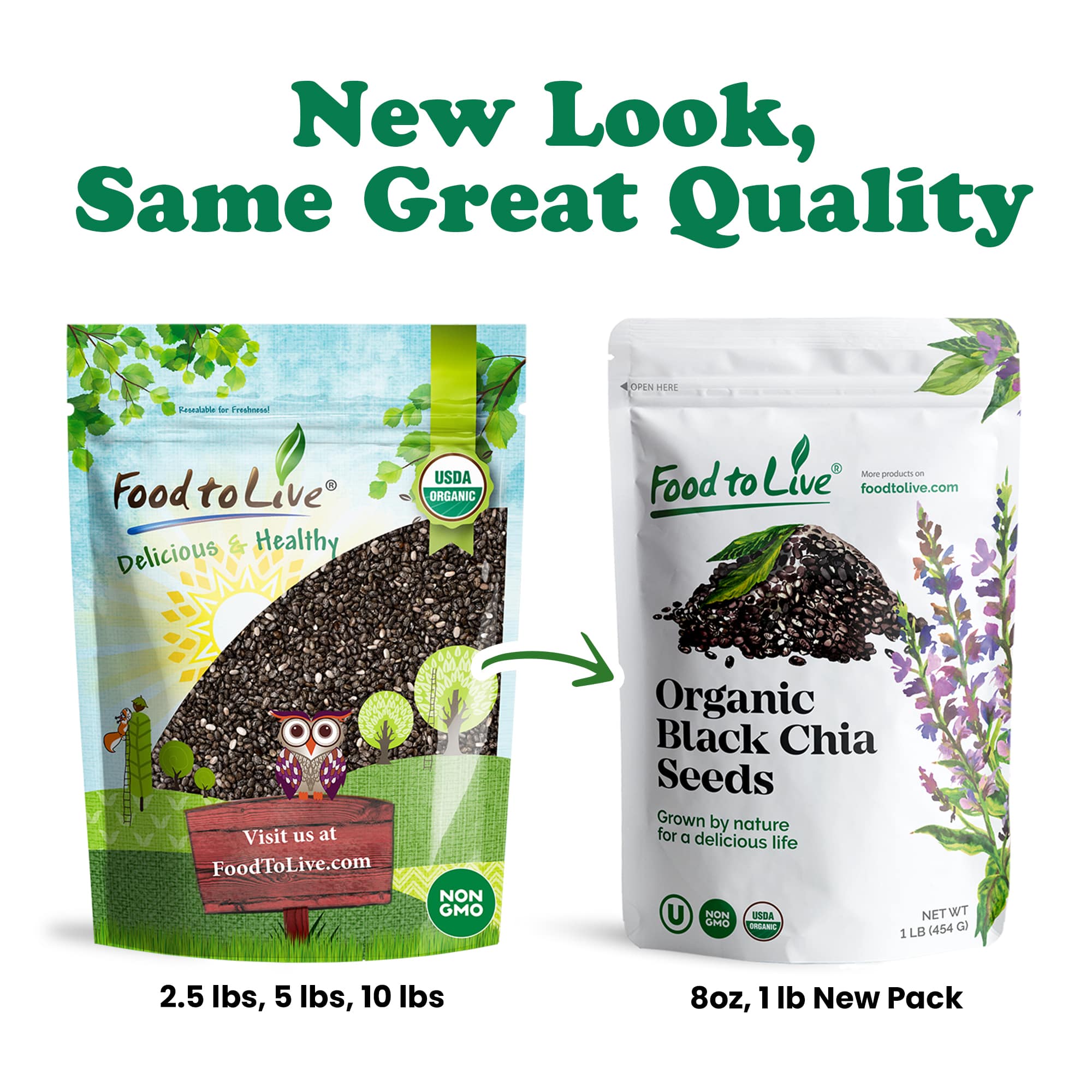 Organic Black Chia Seeds – Sproutable,  Keto, Sirtfood