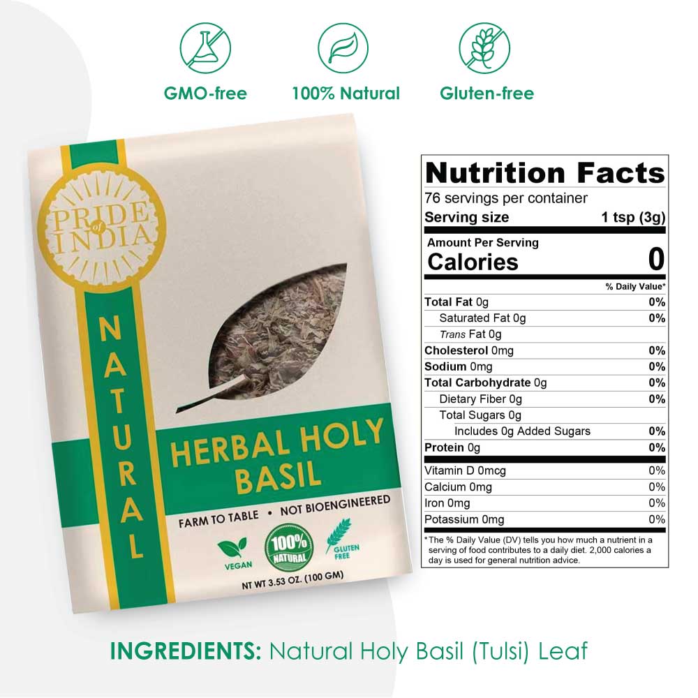 Natural Tulsi Holy Basil Leaf Whole