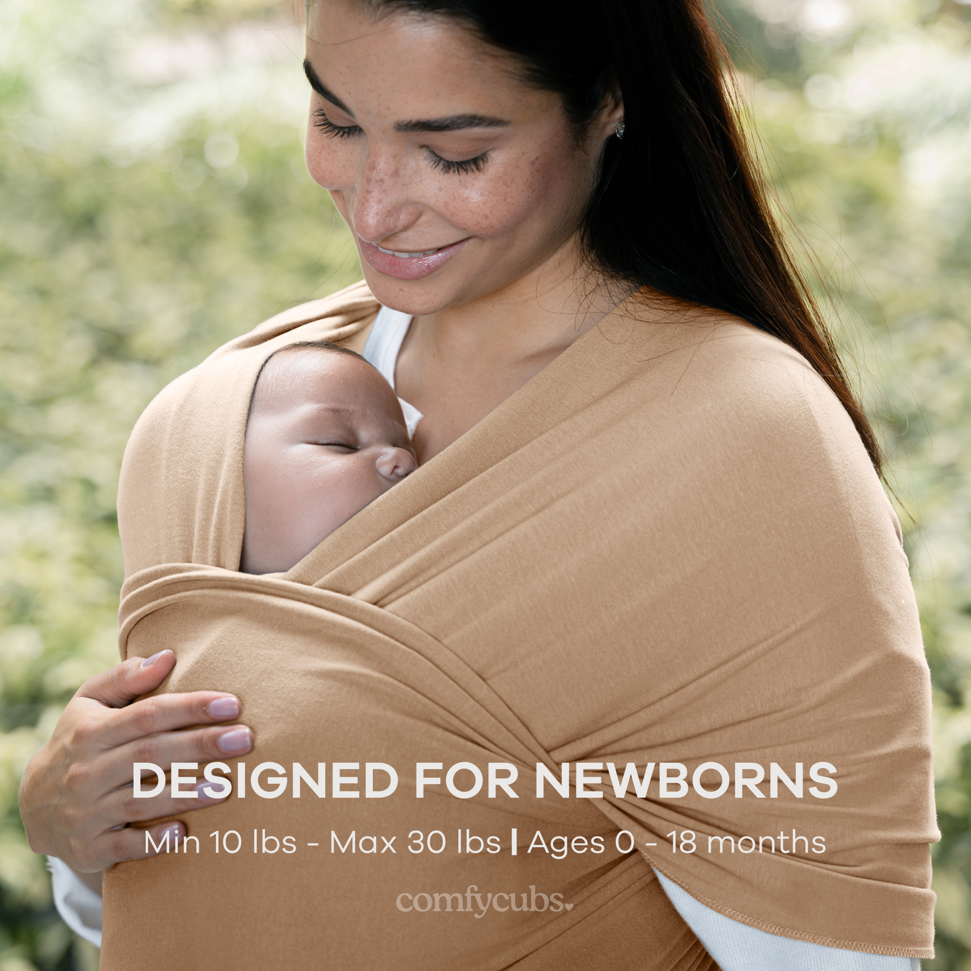 Baby Wrap Carrier, Soft & Secure Infant Wrap by Comfy Cubs