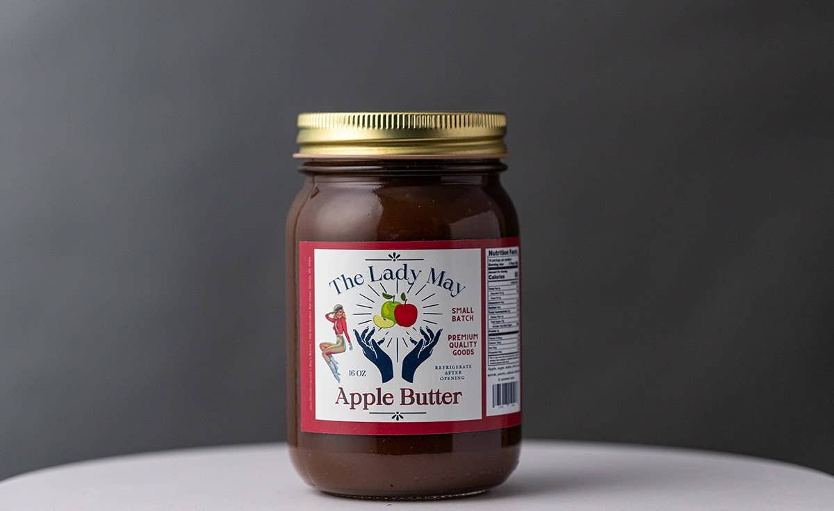 Southern Apple Butter, 16oz, Premium Quality Goods by The Lady May