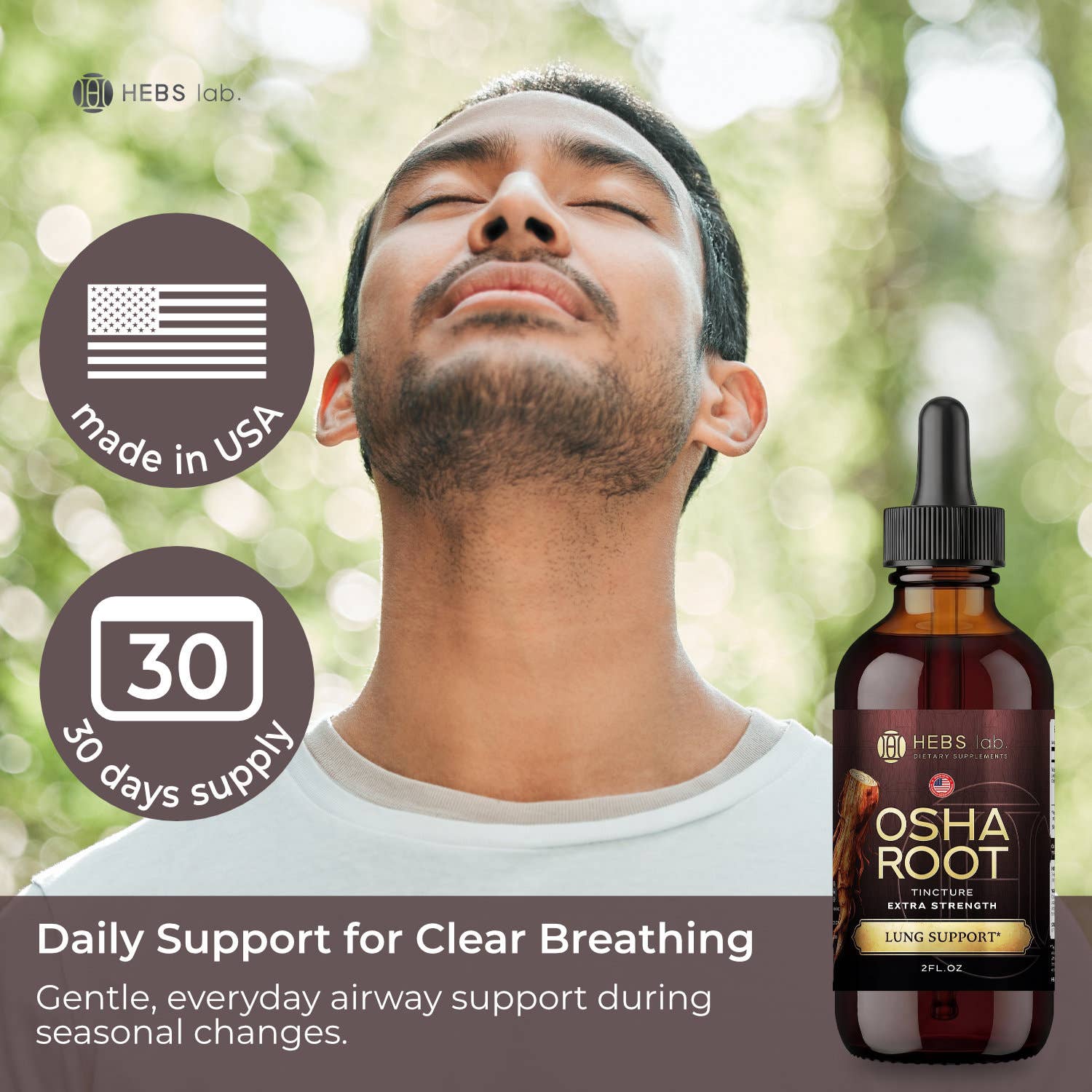 Osha Root Liquid Extract – Lung & Respiratory Support 