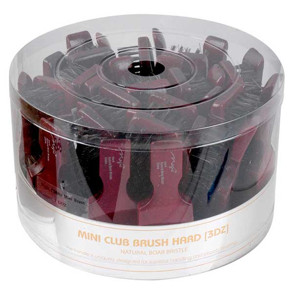 MINI CLUB HAIR BRUSH - HARD OR SOFT JAR (36PC)