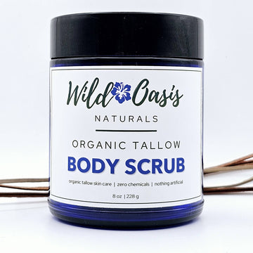 Body Scrub - 8 oz - Organic Tallow Body Scrub