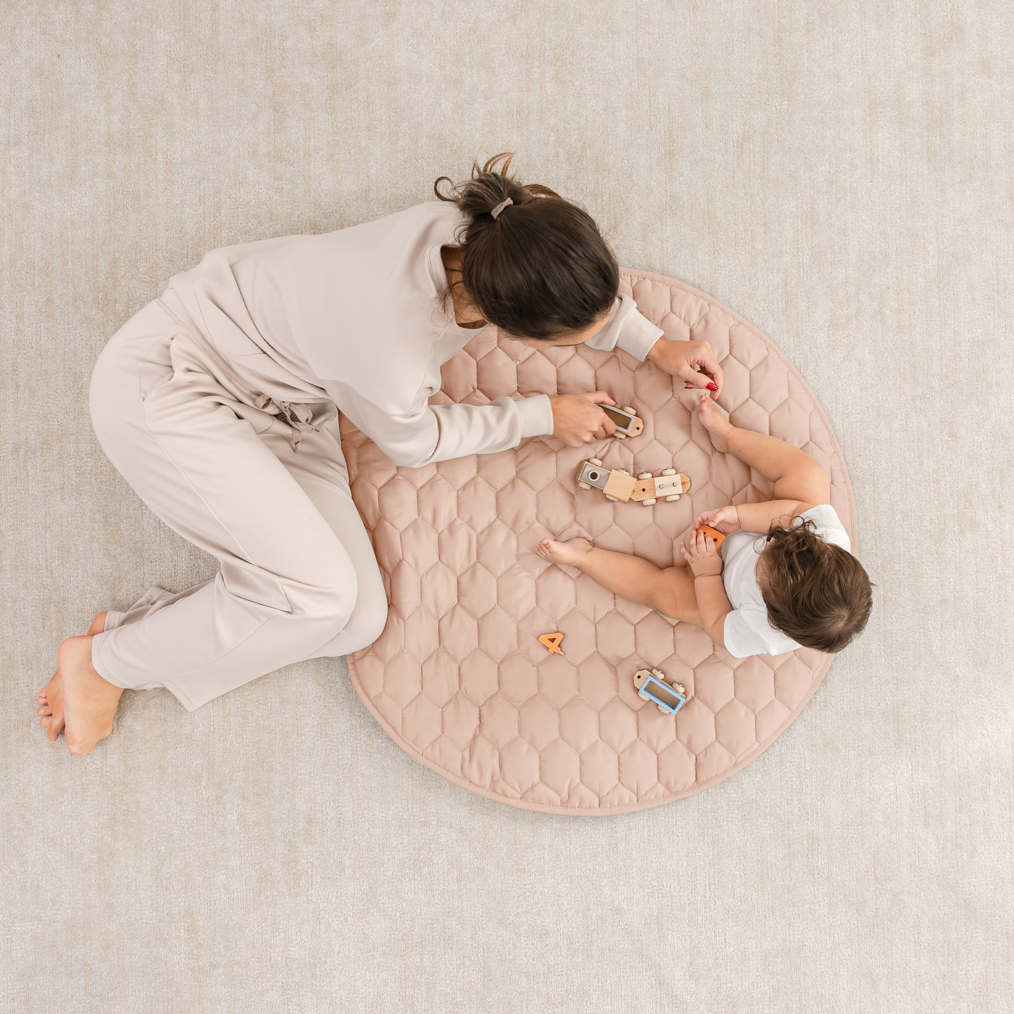 Premium Play Mat, Quilted Baby Mat for Floor by Comfy Cubs