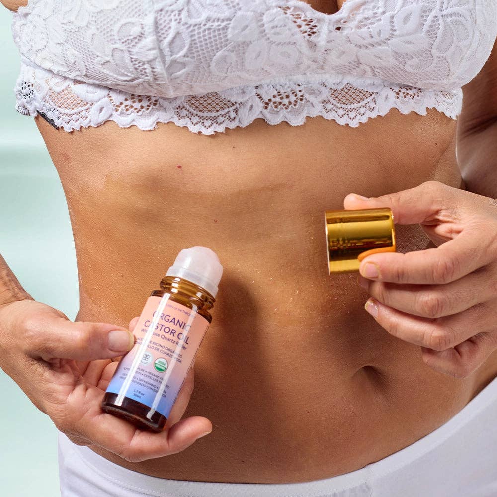 Organic Castor Oil Roll-On 1.7oz Case (6 units)
