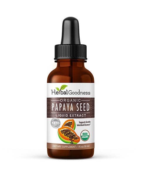 Papaya Seed Extract - Liquid 1oz -  Detox, Kidney & Digestion - Herbal Goodness