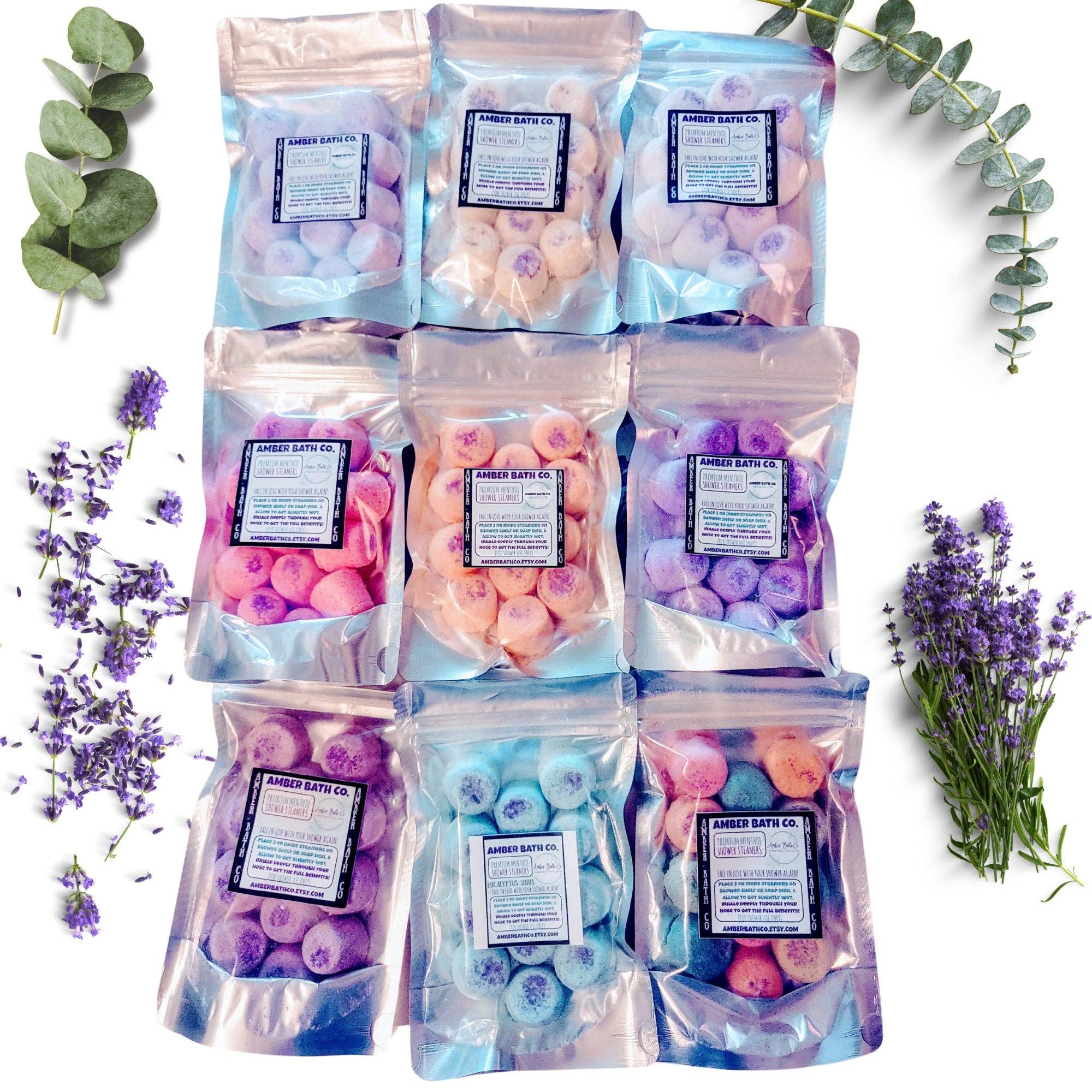 Menthol Shower Steamers | 12 Pack | Choice of Scent