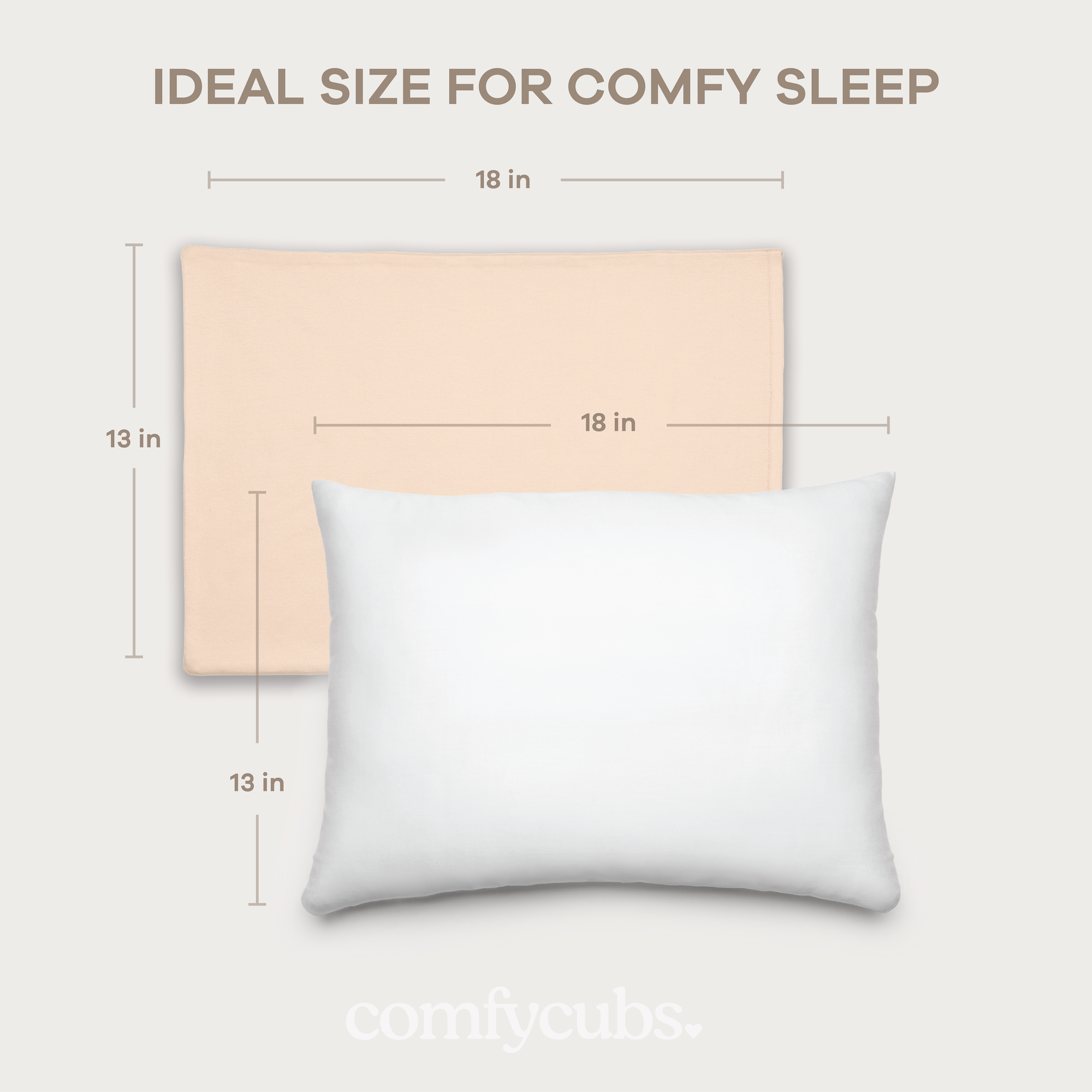 Toddler Pillow, Breathable Kids Travel Pillow by Comfy Cubs