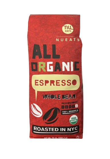 Nueats, Organic Coffee Whole Bean, ESPRESSO - DARK ROAST (K)