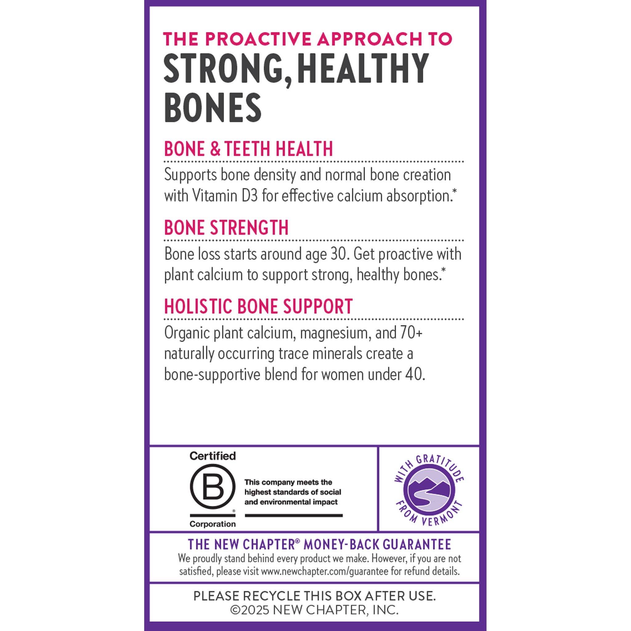 Organic Plant Calcium: Women Under 40
