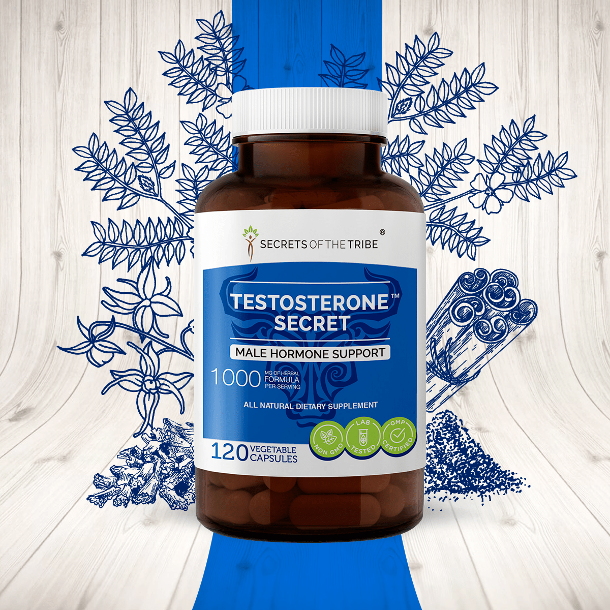 Testosterone Secret Capsules. Male Hormone Support
